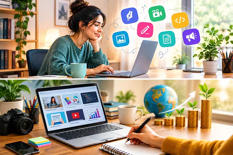 یادگیری فریلنسری