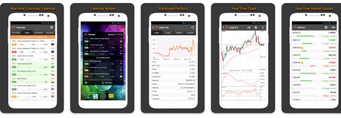 برنامه ۳: MyFXBook – Forex Calendar, Market & News