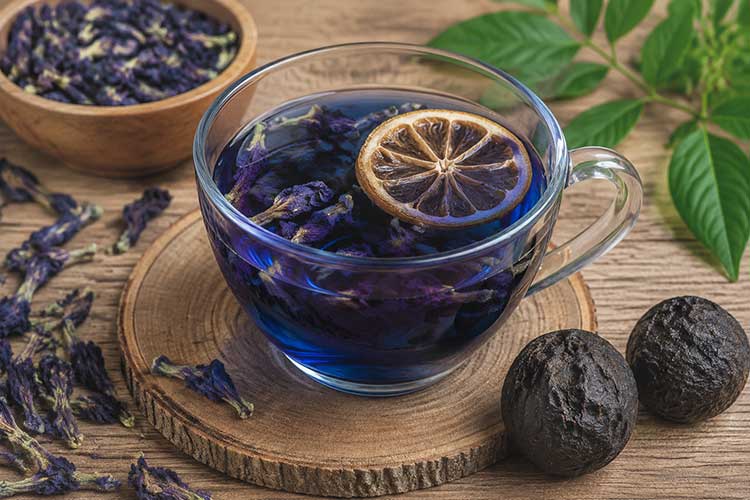 دمنوش گل گاوزبان و لیموعمانی